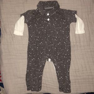 Kickee Pants Rain Shooting Star Polo Romper